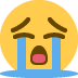 Crying emoji representing fan frustration during the ticket queue
