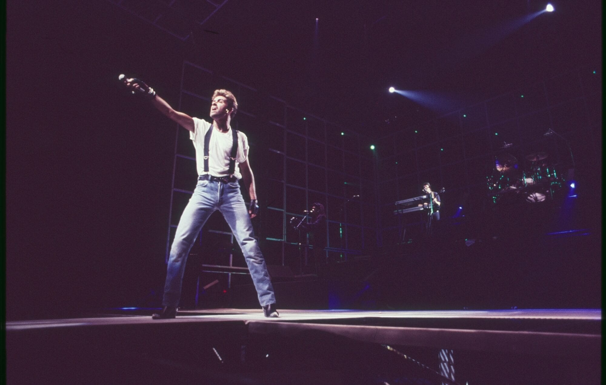 George Michael during the Faith Tour