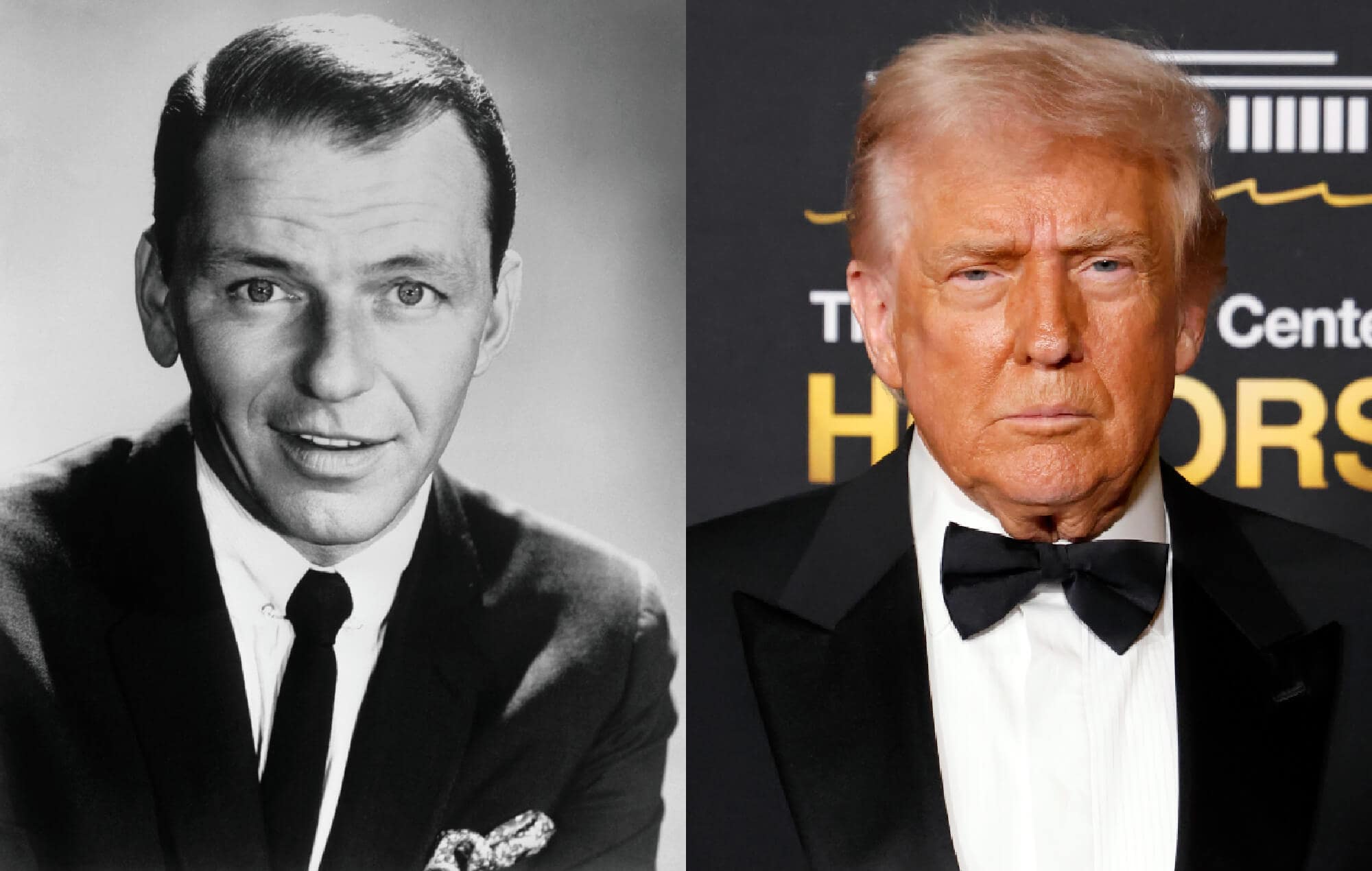 Frank Sinatra and Donald Trump composite image