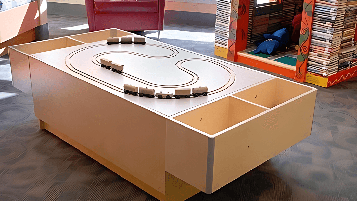 Wooden Train Tables in Museums: Why Contained Play Areas Boost Focus