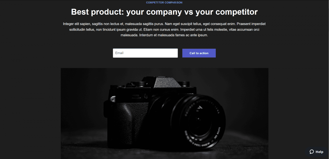 Instapage template competitor comparison 4