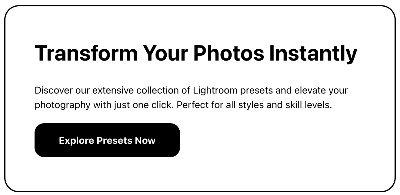 Lightroom Presets