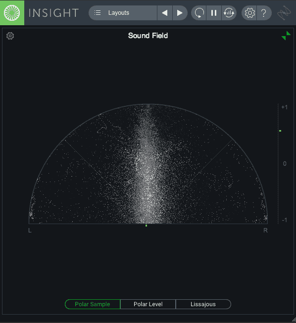 Stereo field for "Darkness"