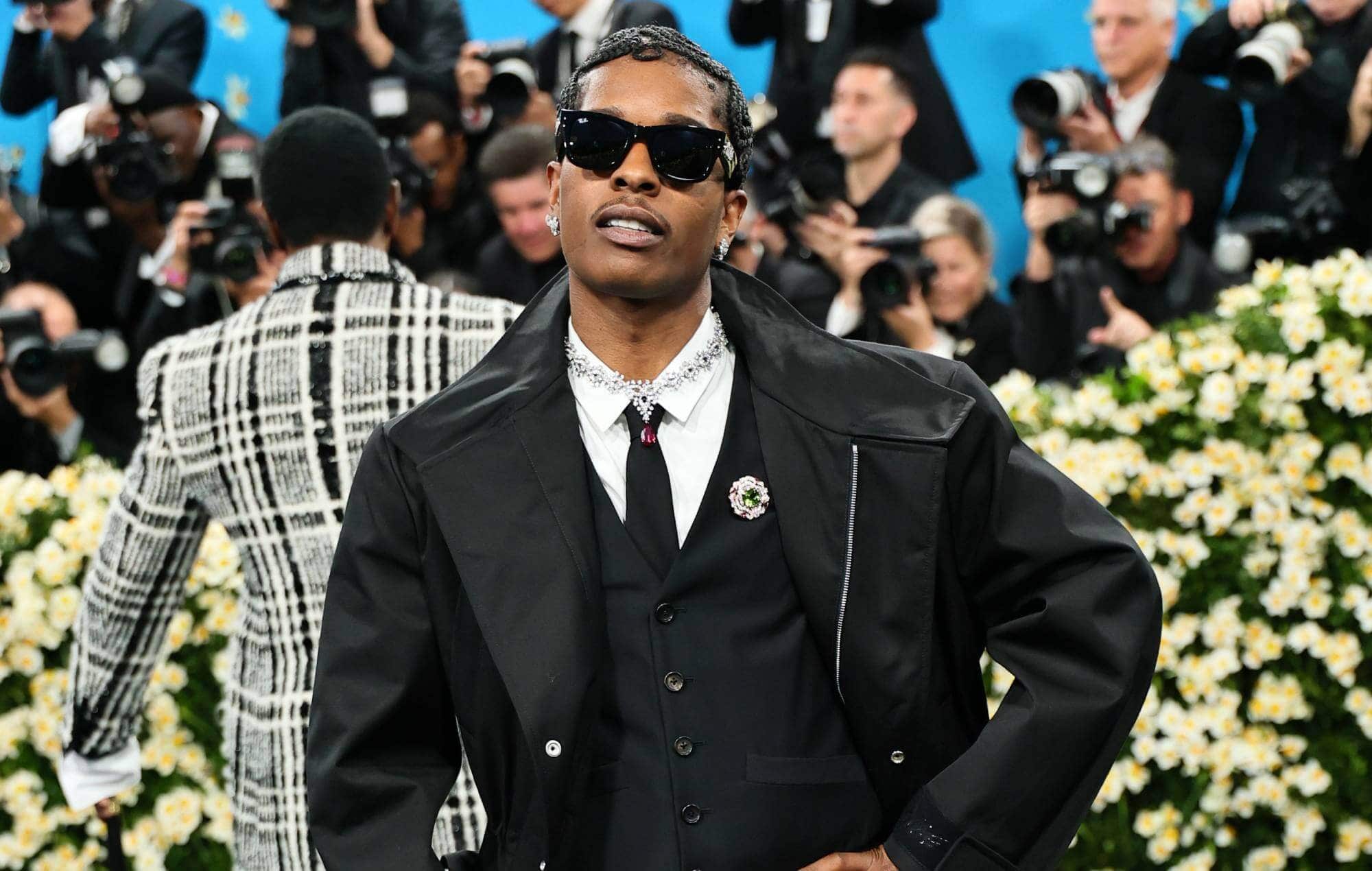 A$AP Rocky at the Met Gala, embodying high fashion and charisma