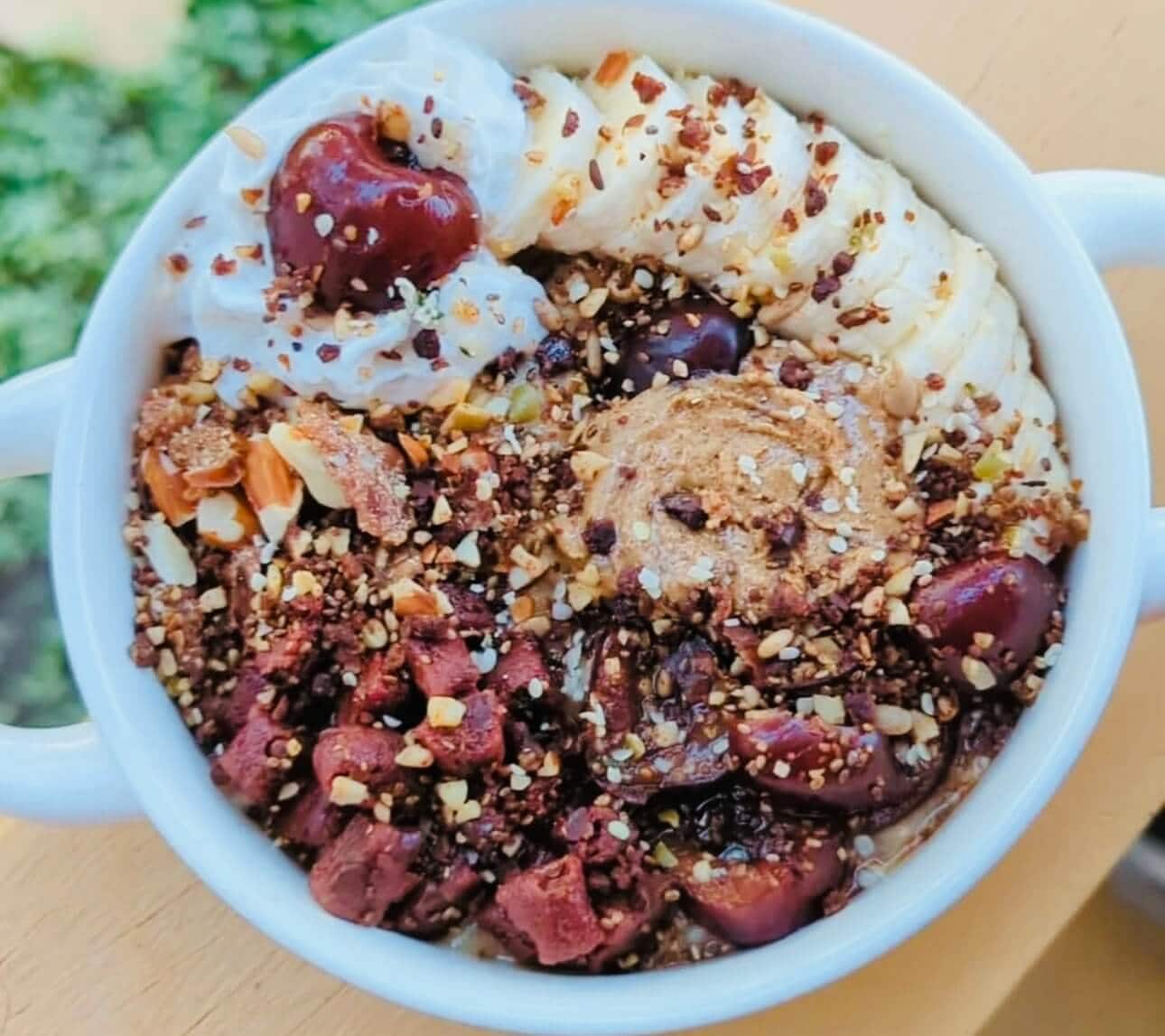 Cherry Almond Stovetop Protein Oats