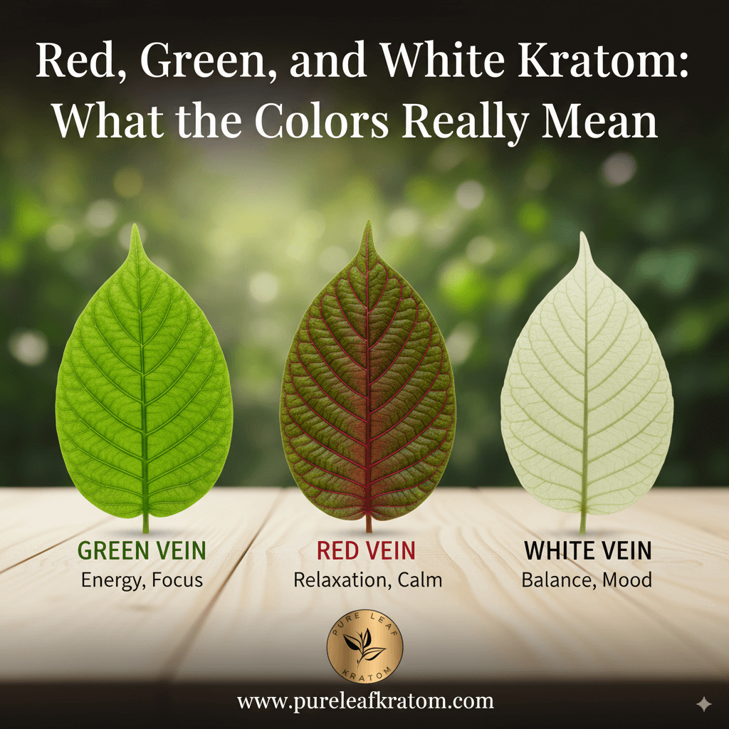Red, Green, and White Kratom: What the Colors Really Mean