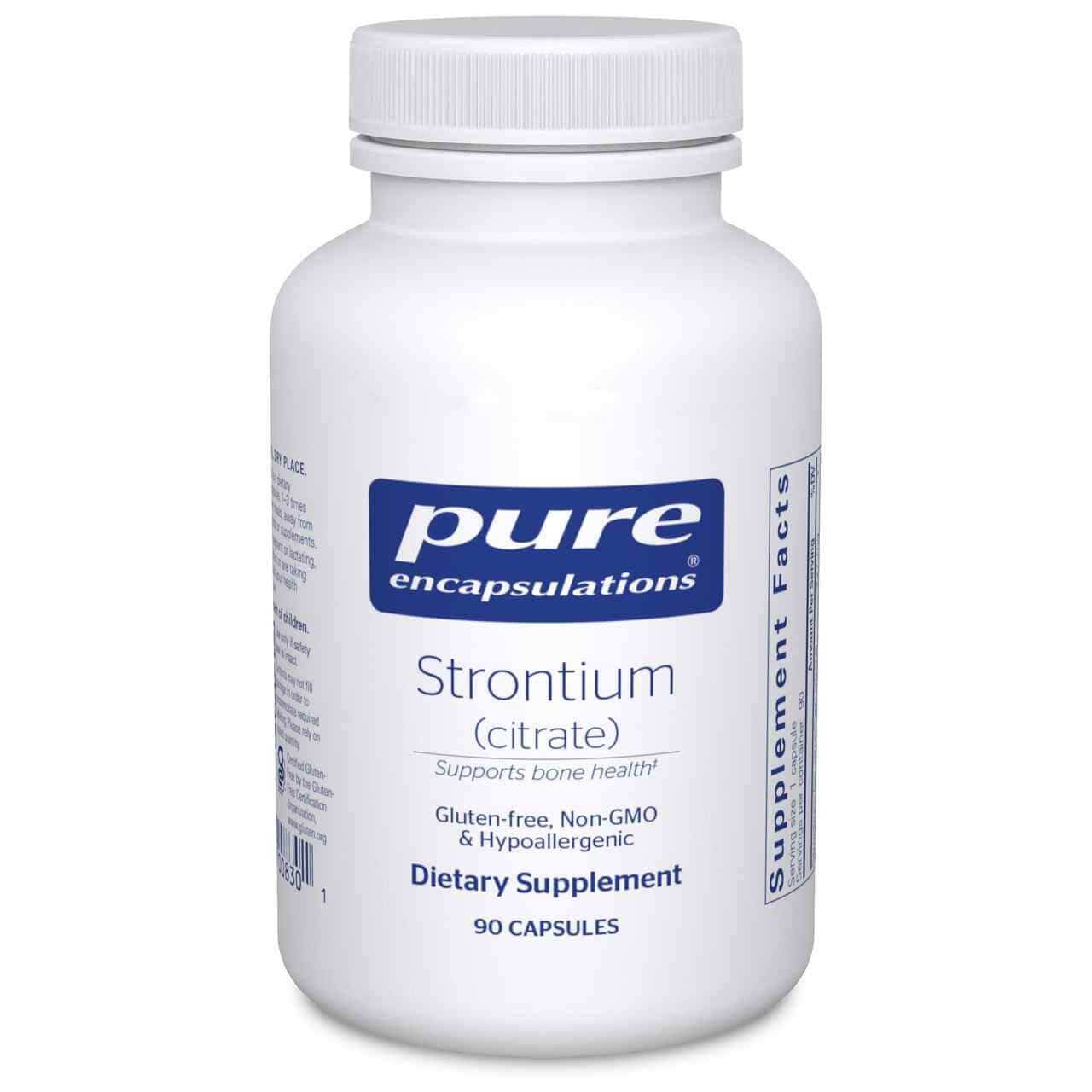 Strontium (Citrate) by Pure Encapsulations: Build Stronger Bones for Life Naturally