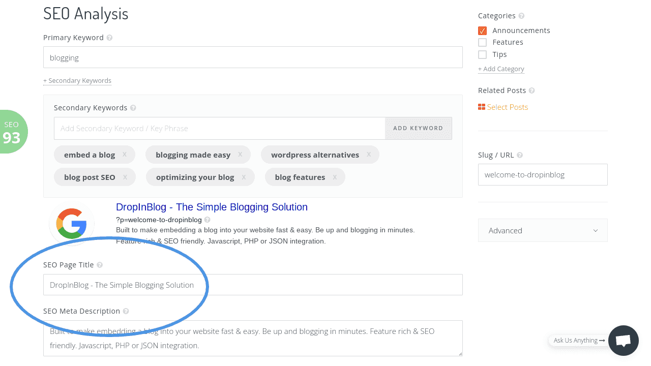 how to do your own seo: add meta title and description