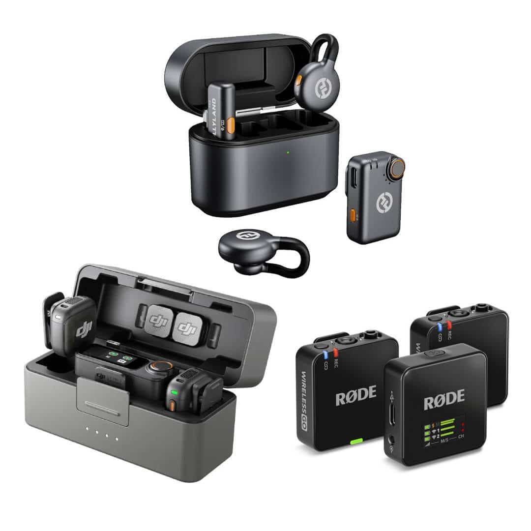 Microphones from Hollyland DJI Rode for mobile and cameras