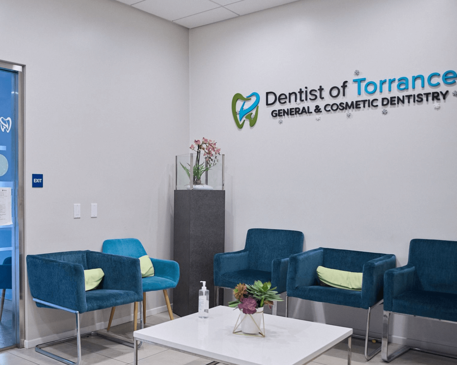 A dental lobby room