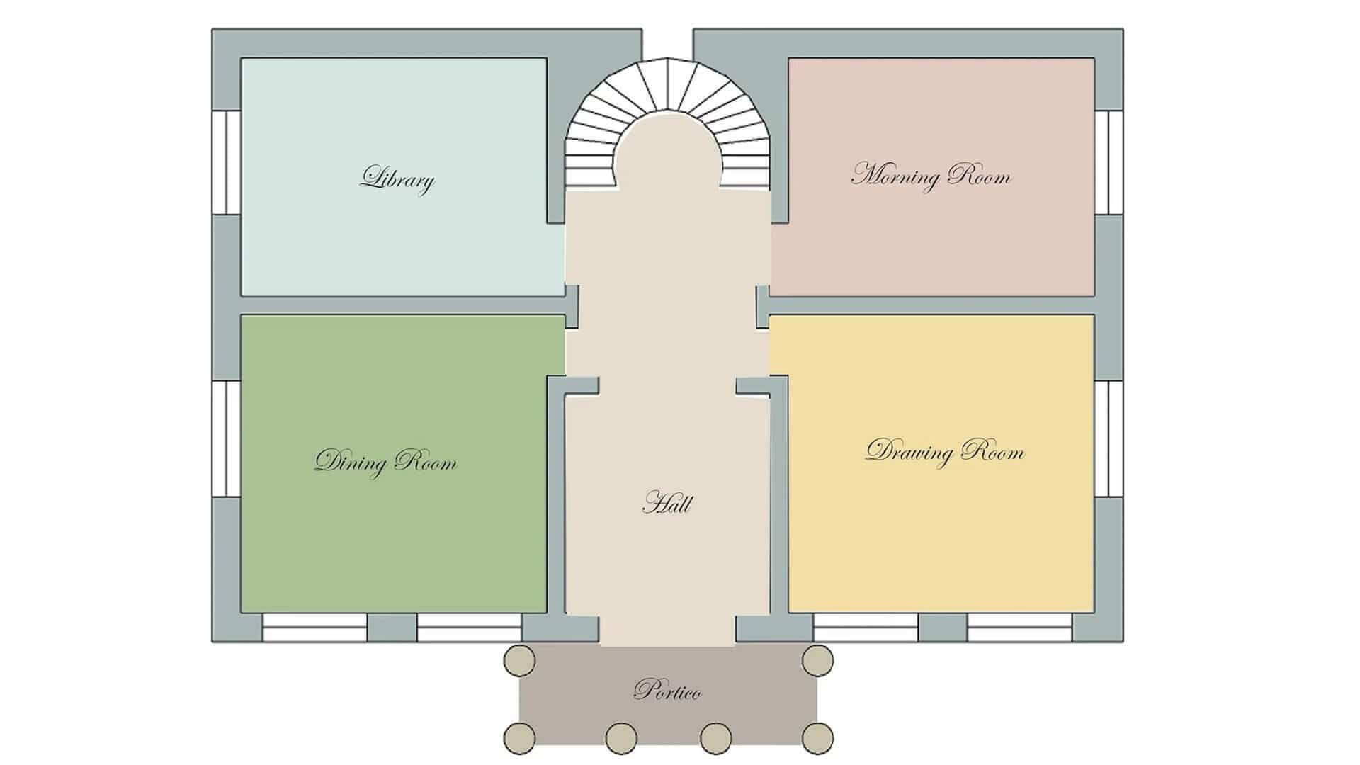 Regency Style Floor Plan