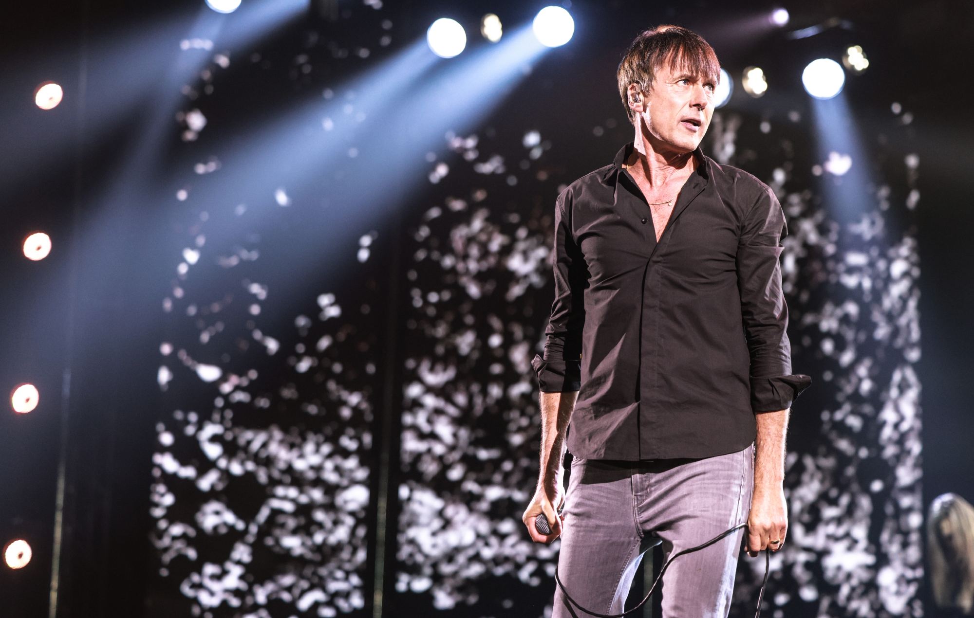Brett Anderson performs with Suede at the 2026 Mercury Prize