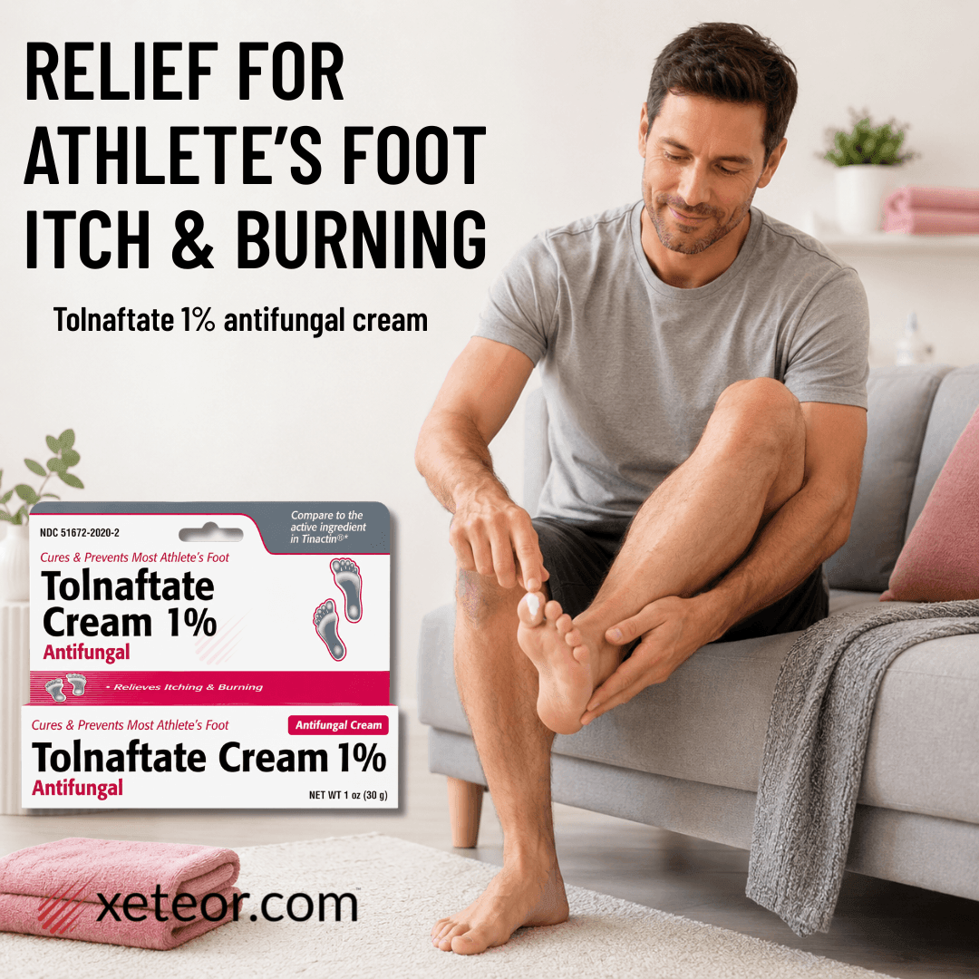Taro Tolnaftate Cream 1% - 1 oz | Compare to Tinactin Lifestyle Image