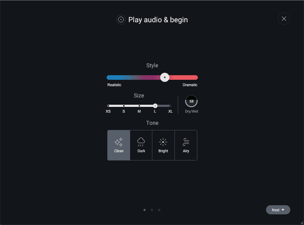 Reverb Assistant initial guidance
