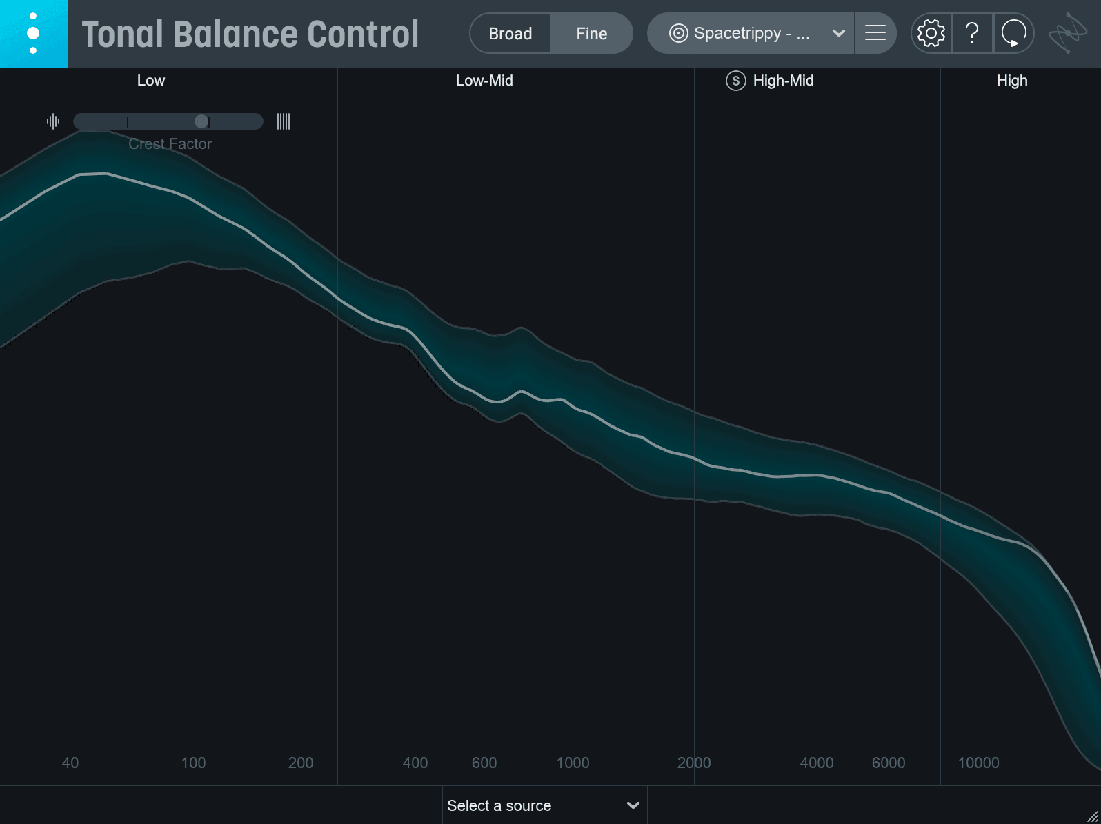 “Spacetrippy” by Black Hertz Tonal Balance Control curve