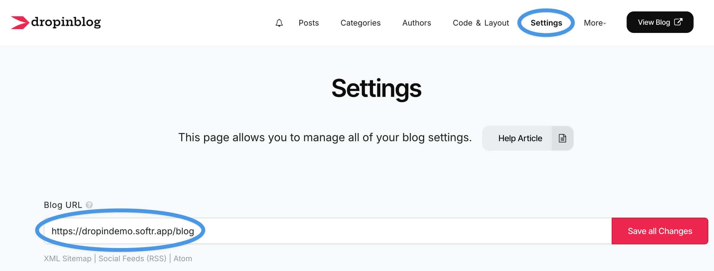 Softr blog install step