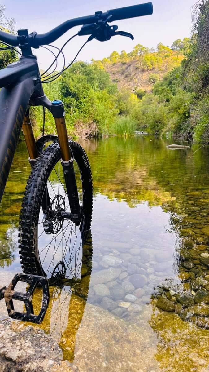 Bike riding in the Guadalhorce Valley, Spain
