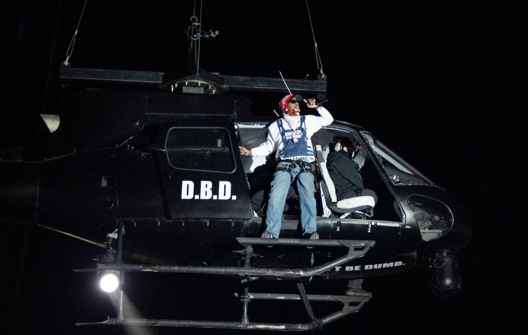 A$AP Rocky helicopter performance