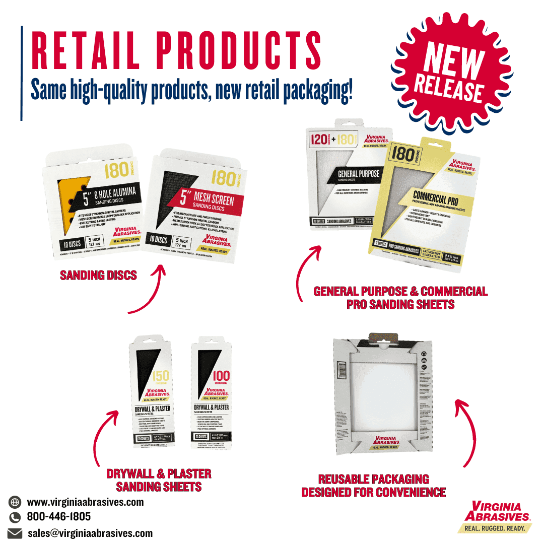 Virginia Abrasives Debuts Retail Products