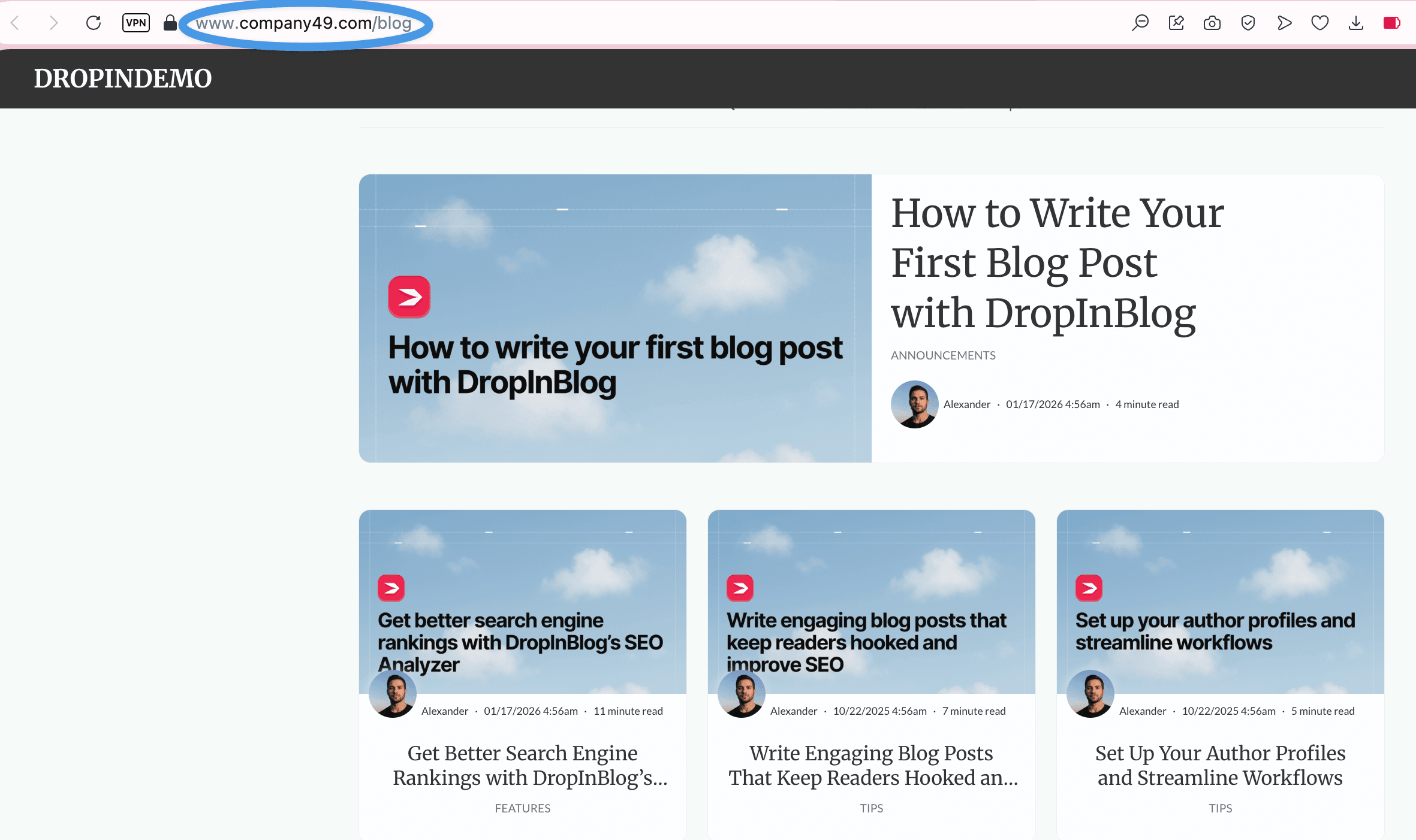 Webador blog install step
