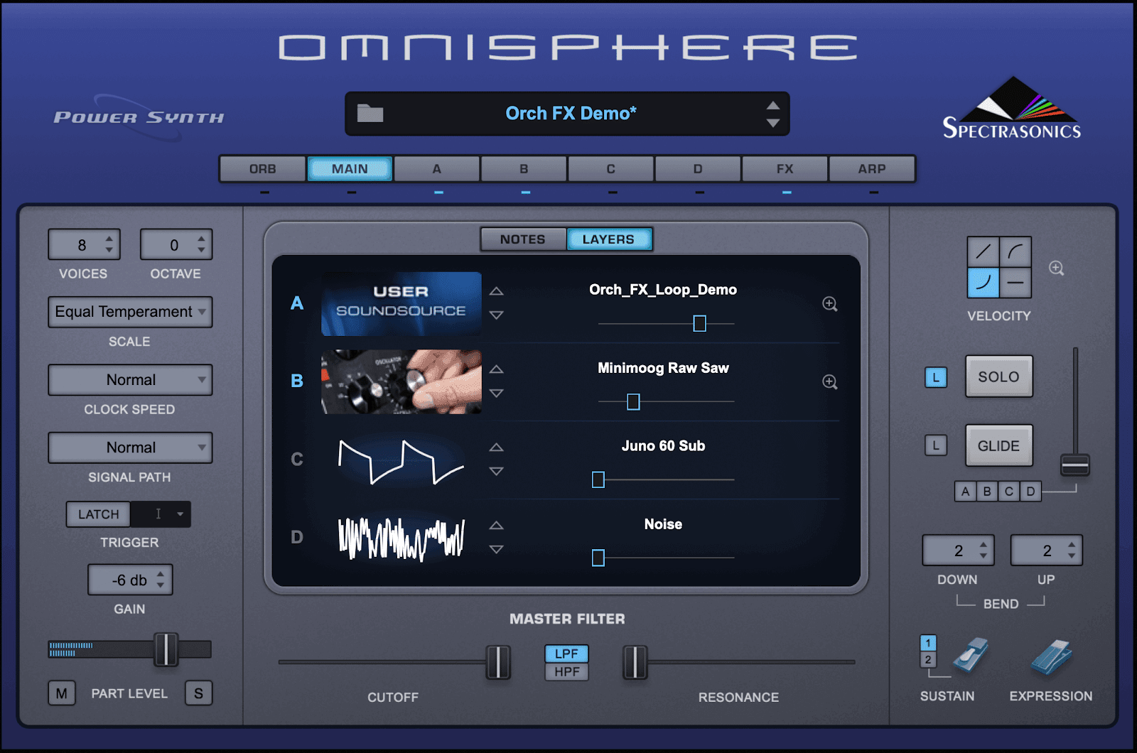 Test patch in Omnisphere