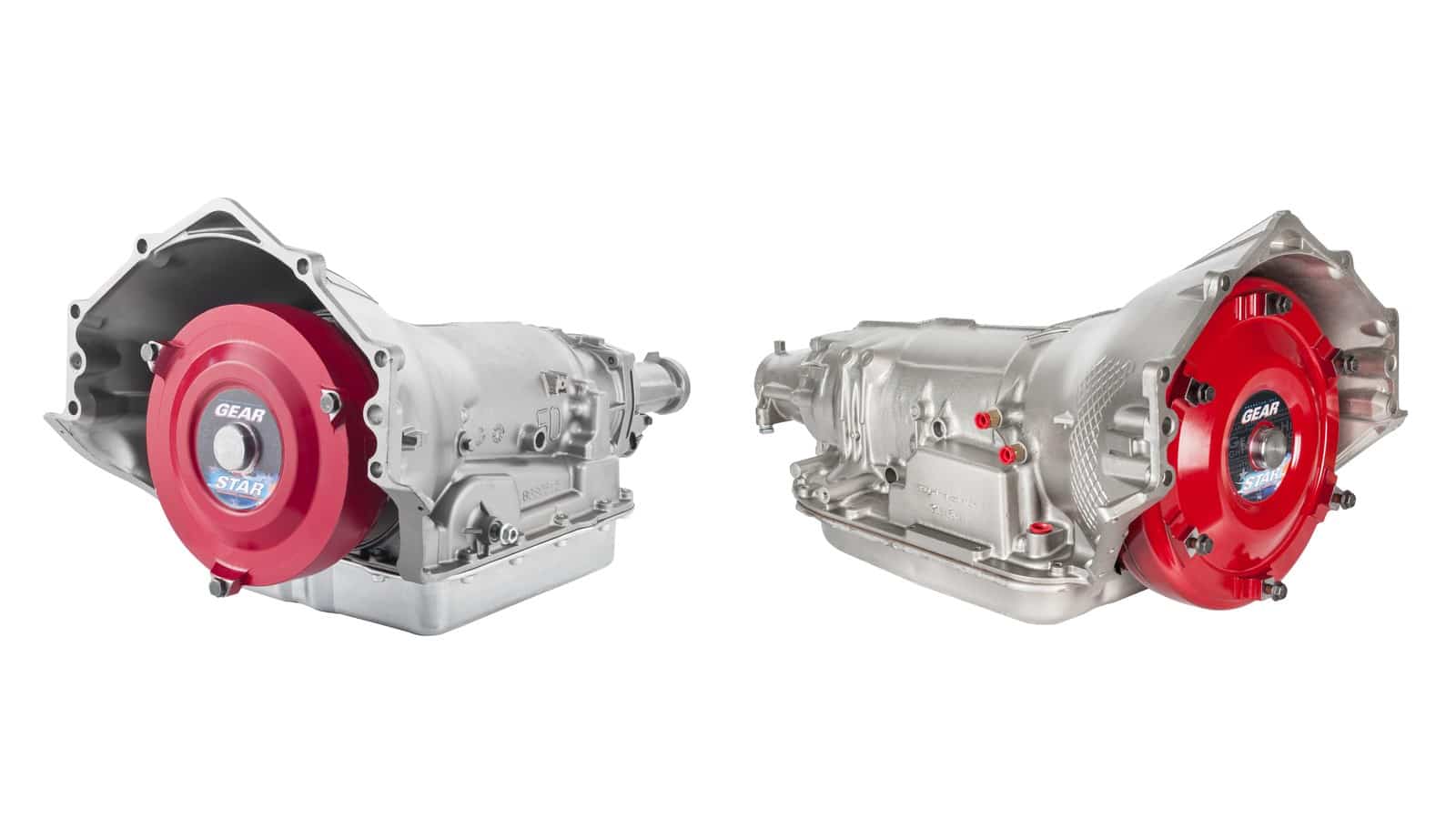 Gearstar-built 4L60E and 4L80E automatic transmissions side by side