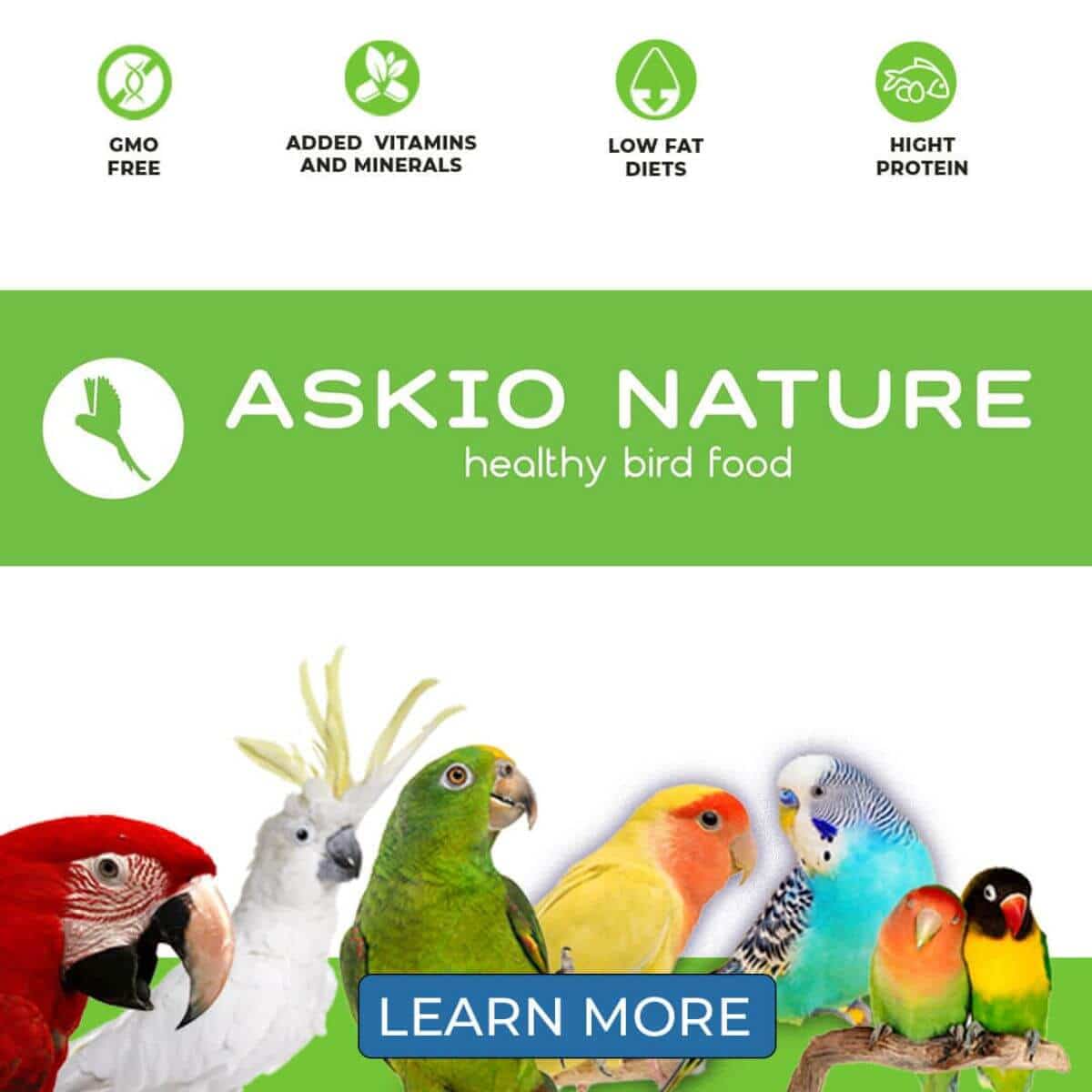 Parrot Essentials Proudly Offers Askio Nature Parrot Food