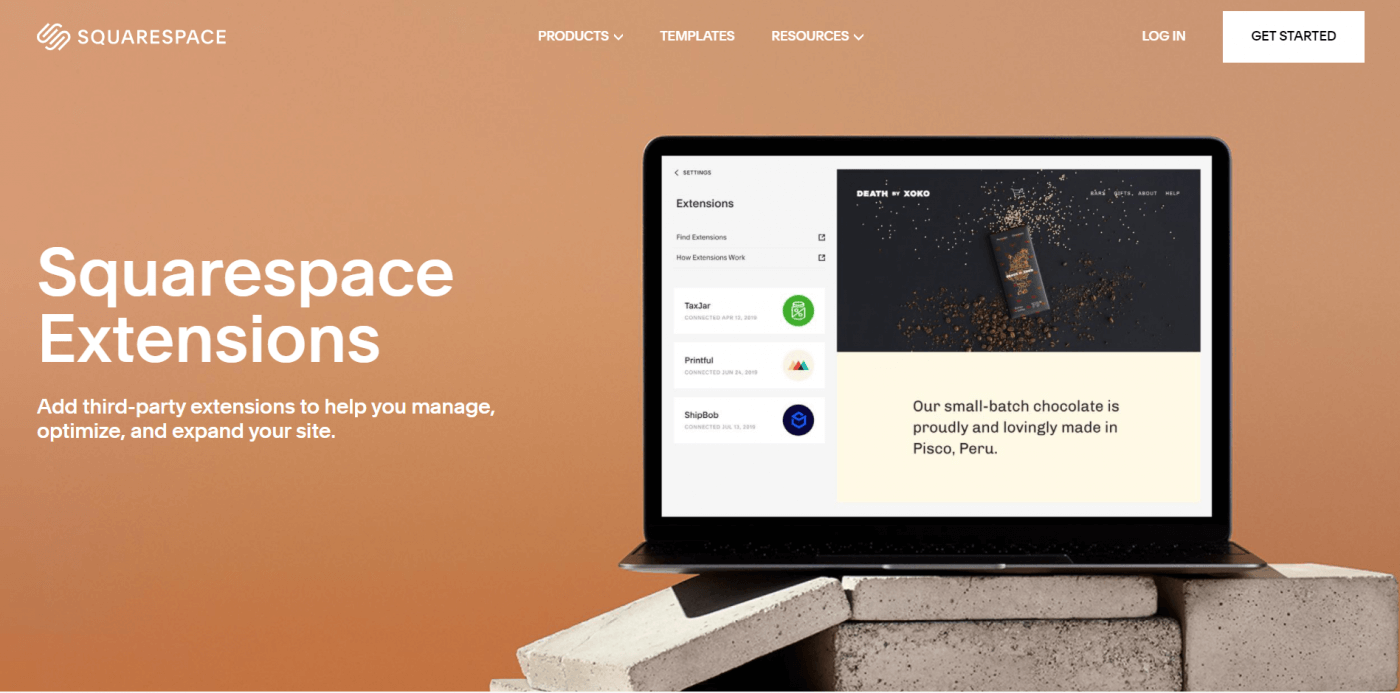 Squarespace extensions