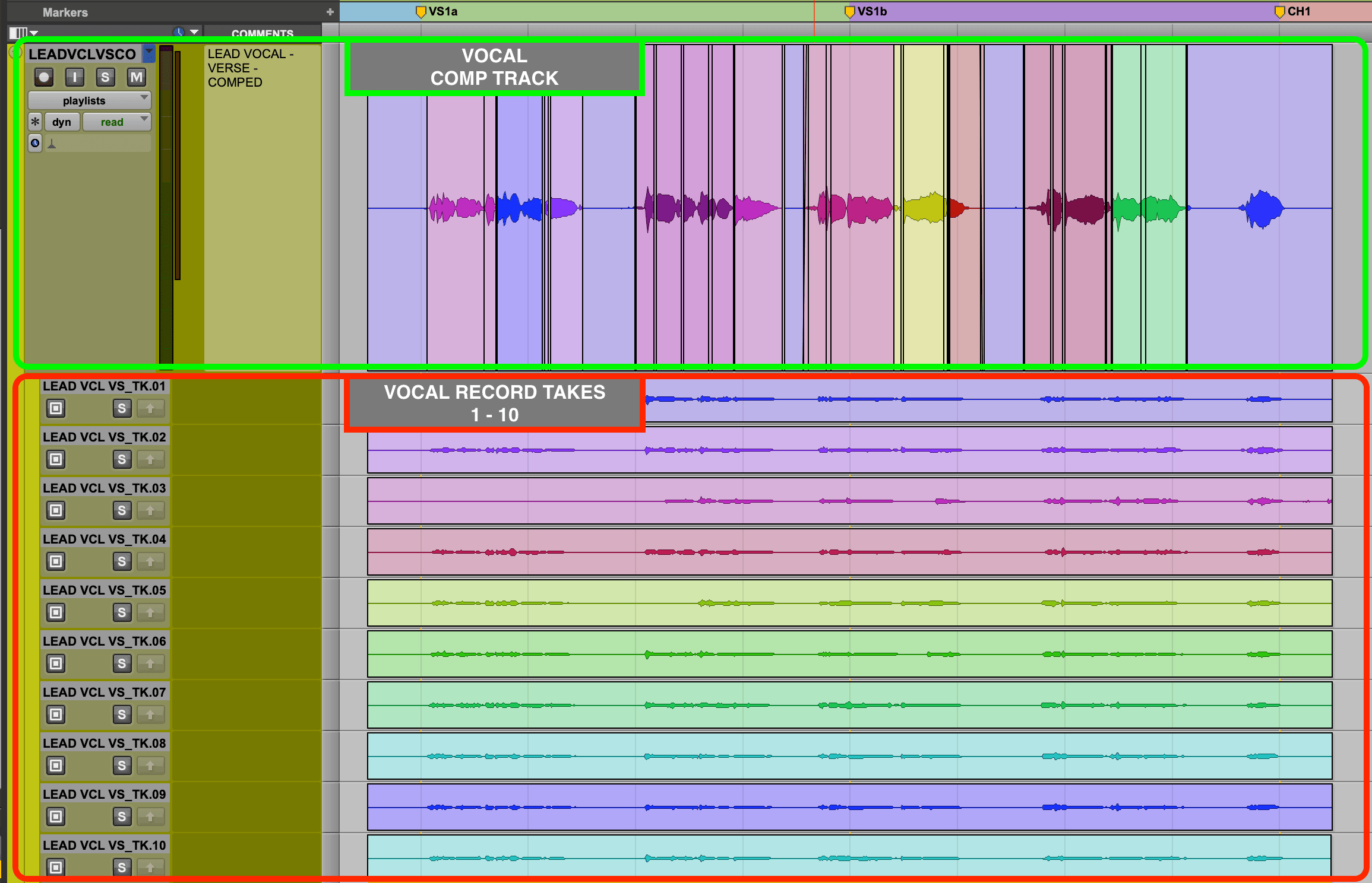 Vocal comping