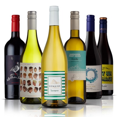 The Everyday Case, six bottle wine selection