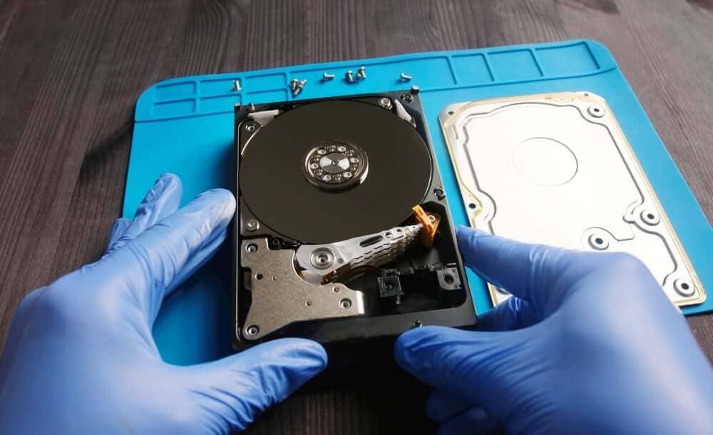 Hard Drive Failure Internal View