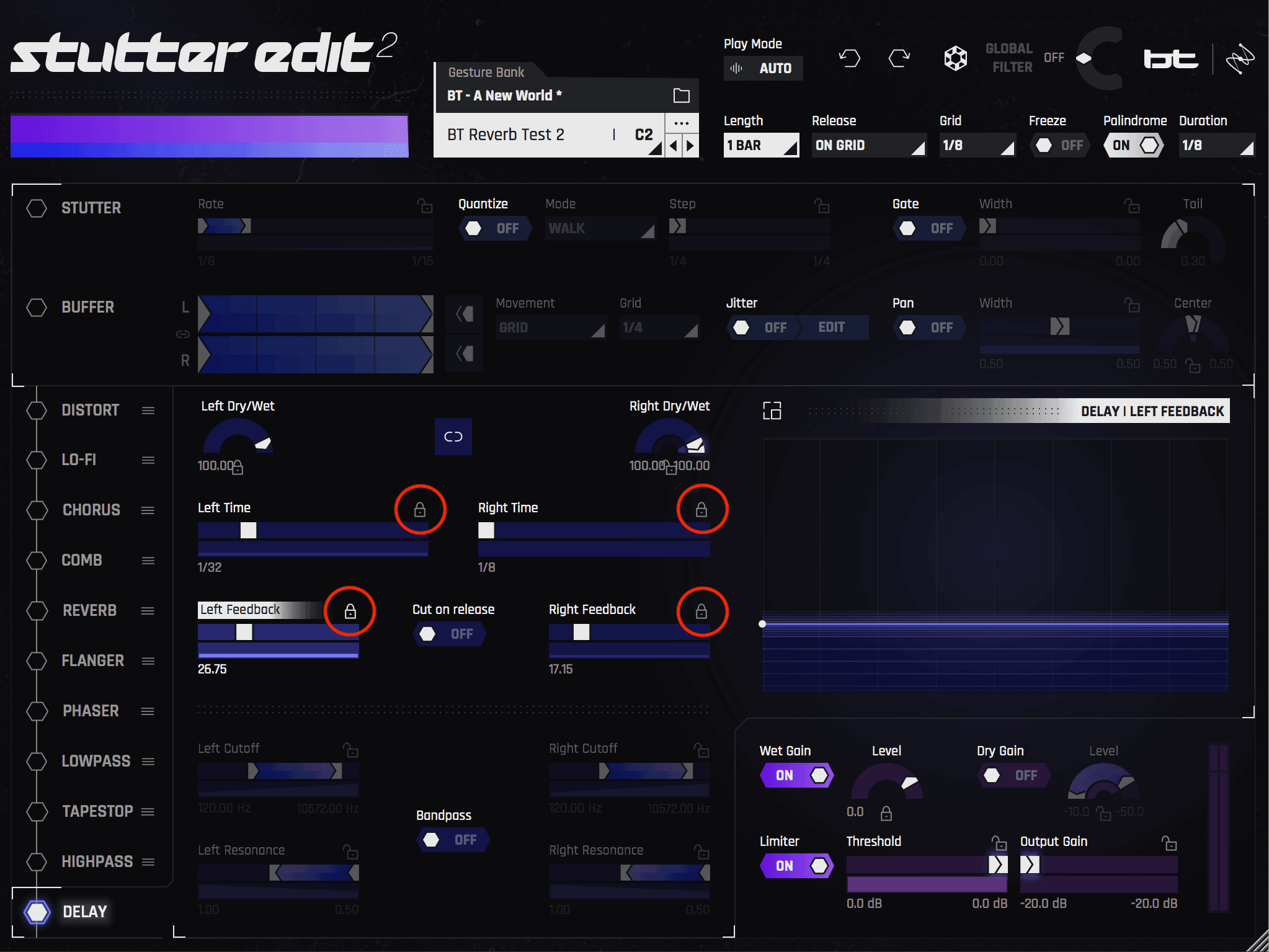 Stutter Edit 2 static delay