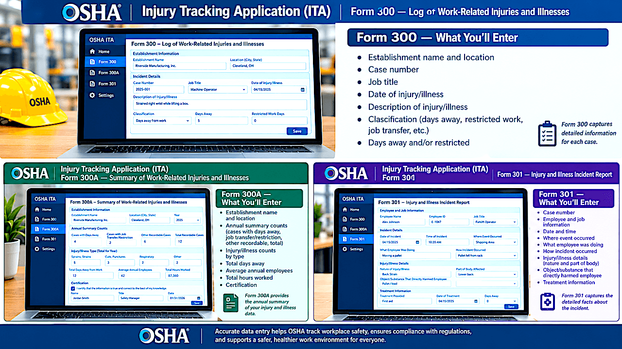 OSHA's ITA - How to Use the Injury Tracking Application