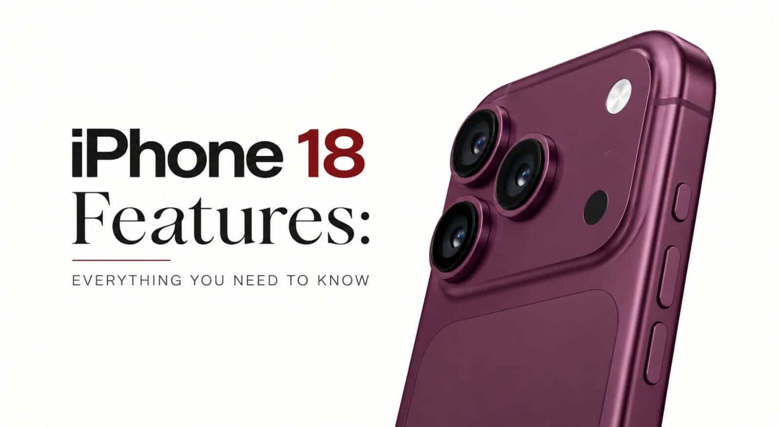iphone 18 features