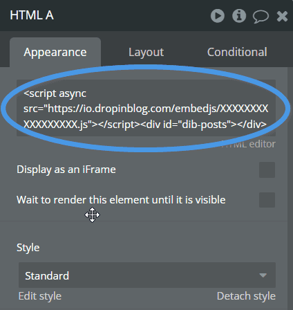 Bubble blog install step