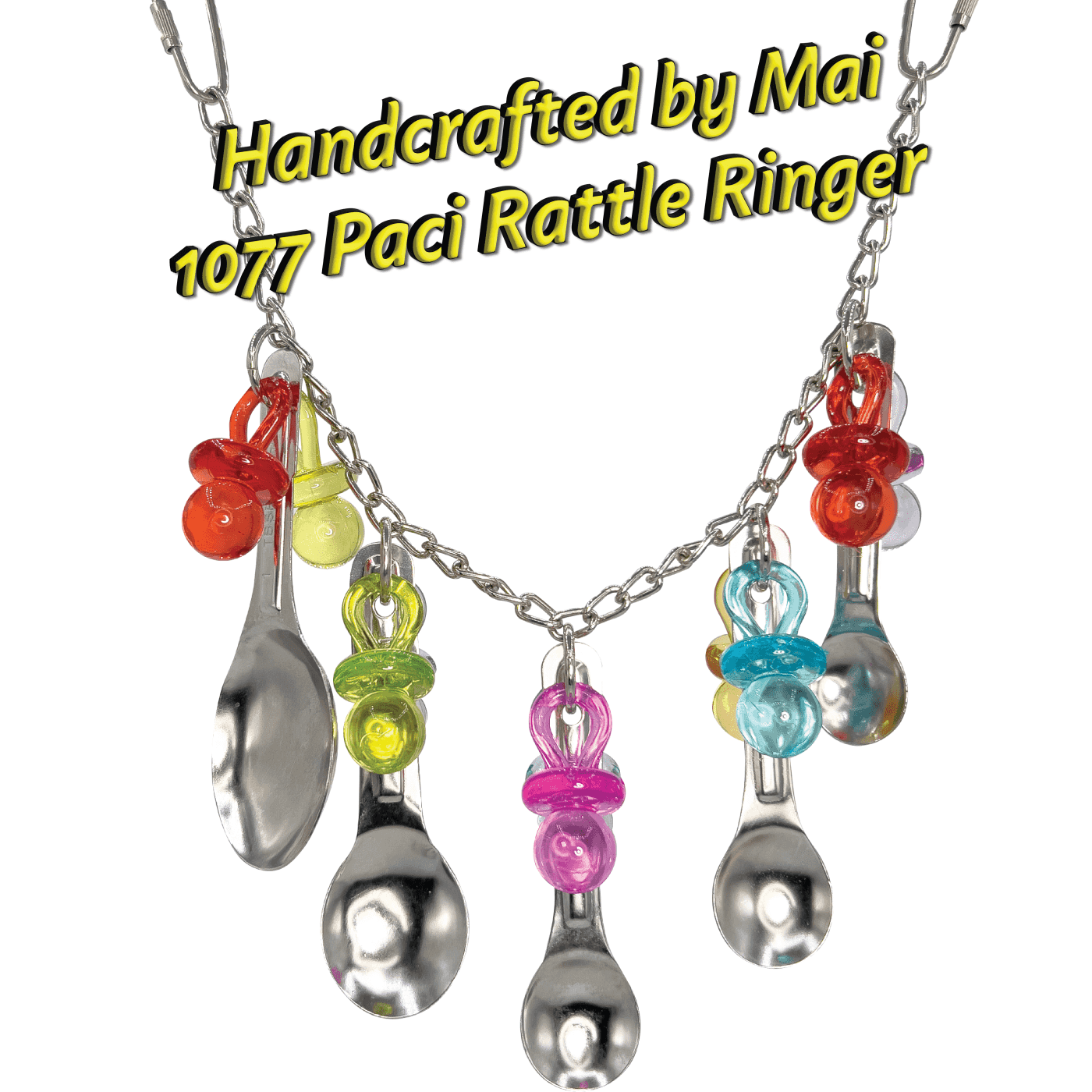 1077 Paci Rattle Ringer - Handcrafted by Mai