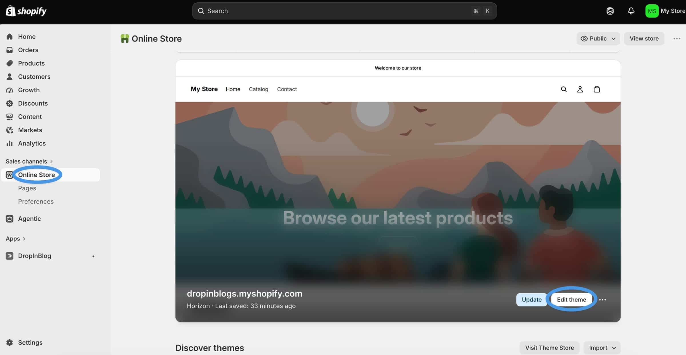 Customize your Shopify theme