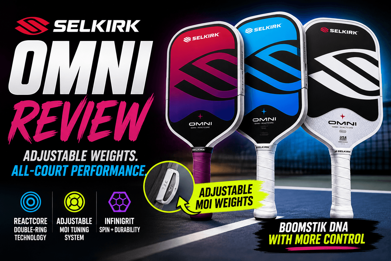 Selkirk OMNI Review: Boomstik's Controlled All-Court Cousin