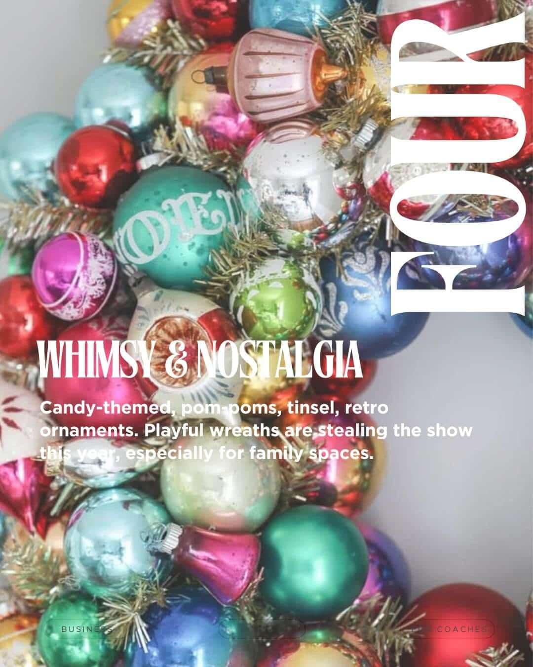 Christmas Wreath 1 + multicolor ornaments