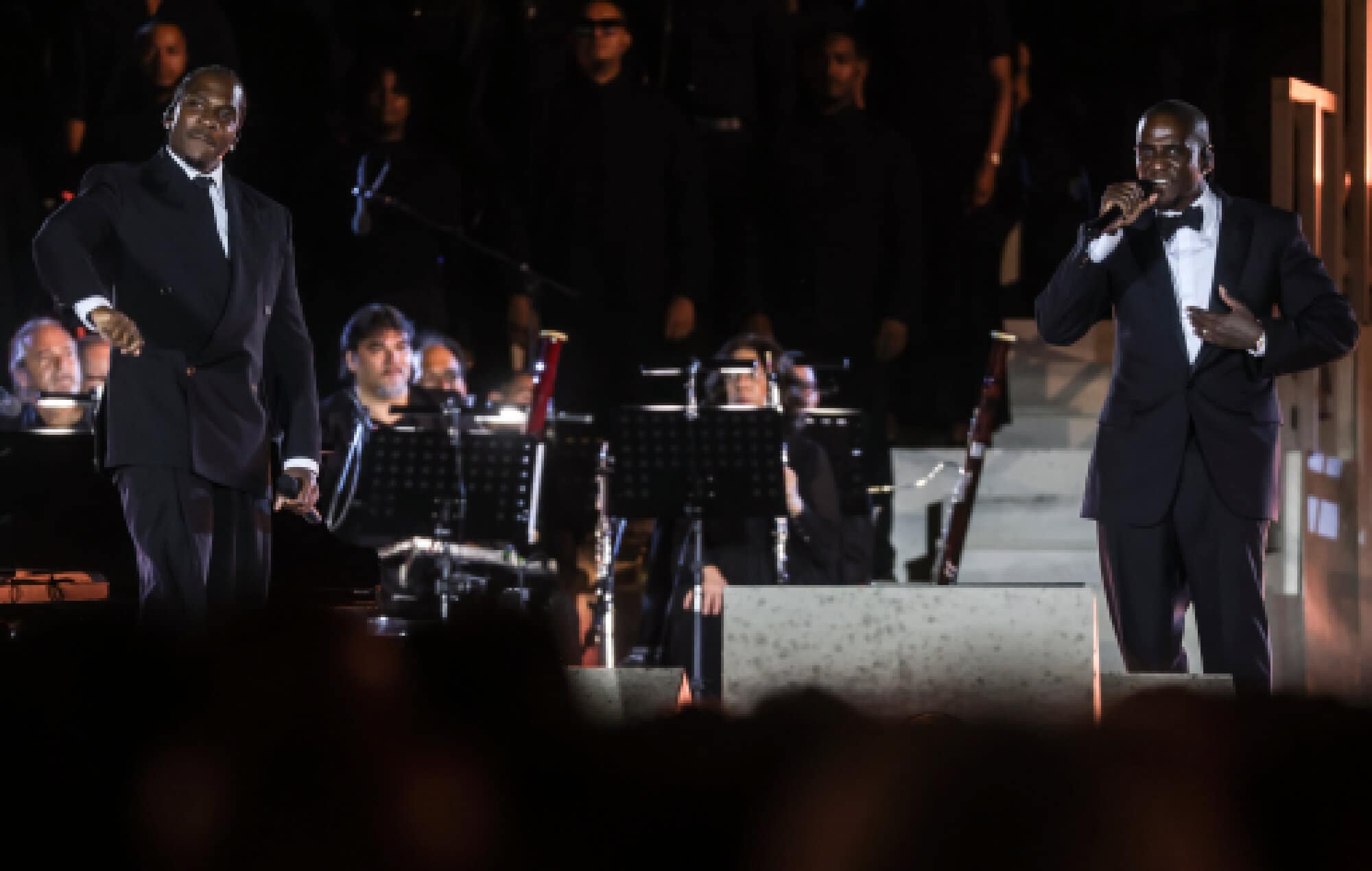 Clipse performing in Vatican City