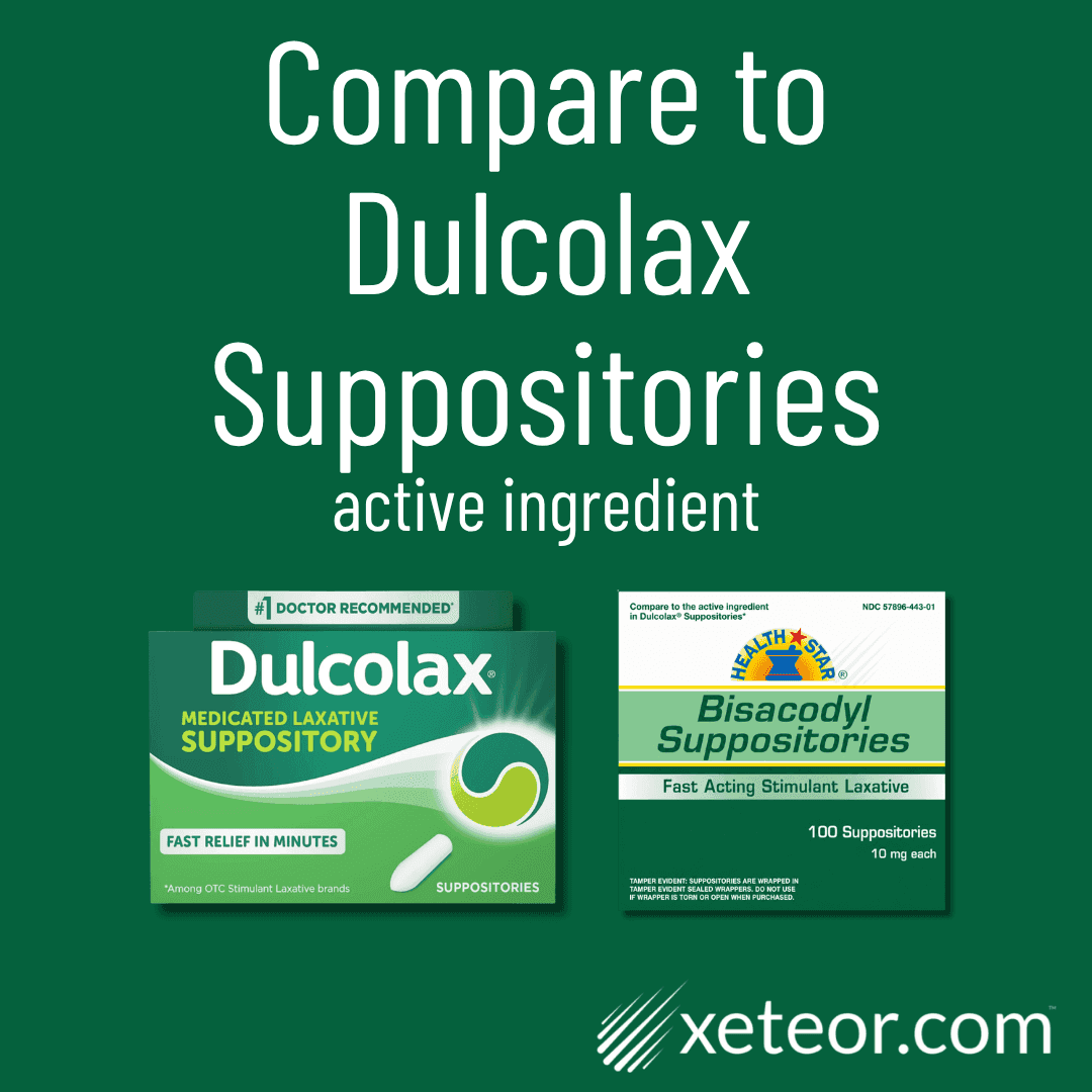 Bisacodyl Tablets vs Suppositories: Compare to Dulcolax Suppositories