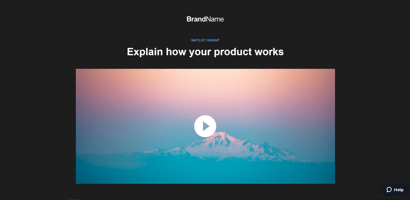 Instapage template waitlist 1