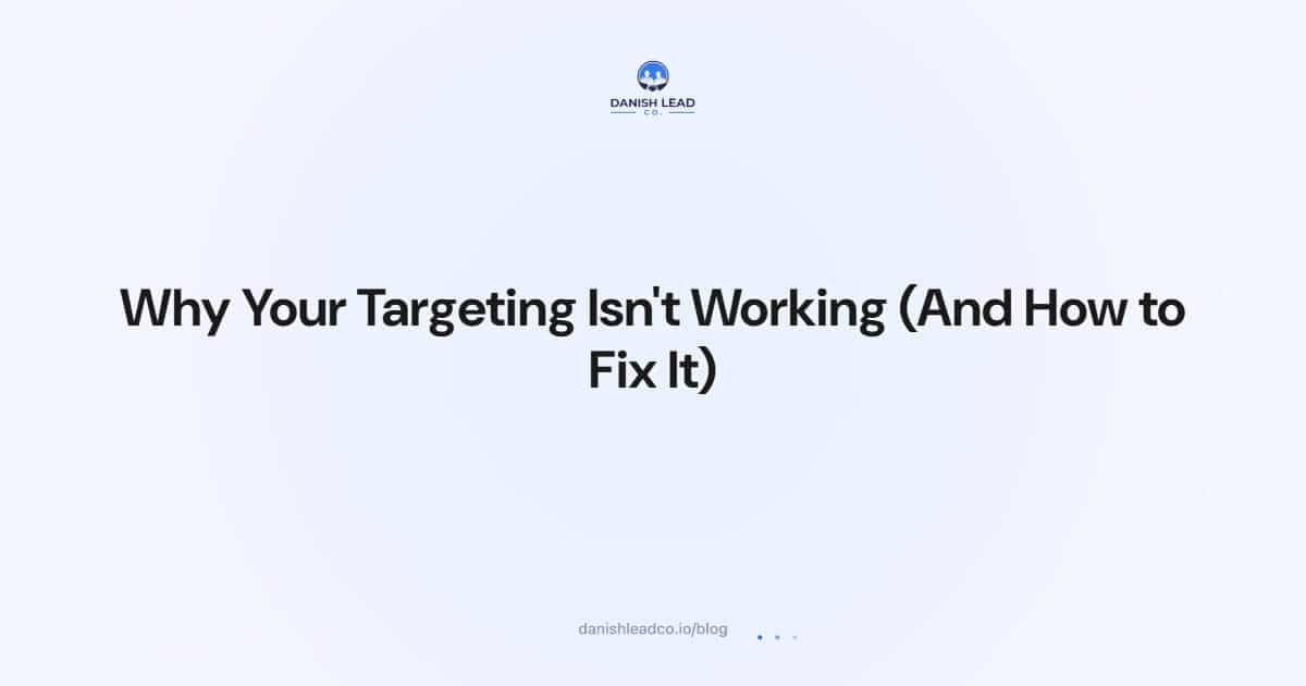 Why Your Targeting Isn't Working (And How to Fix It)