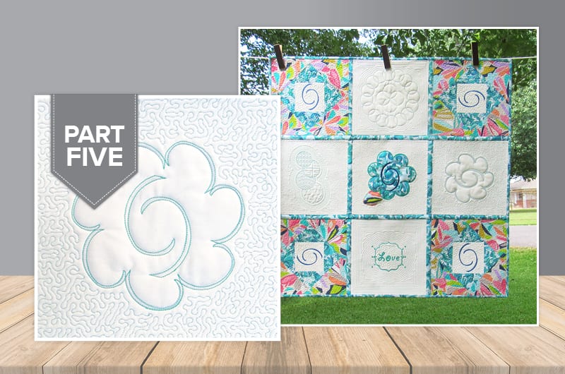 ’Hatching’ a Quilt – Trapunto Block