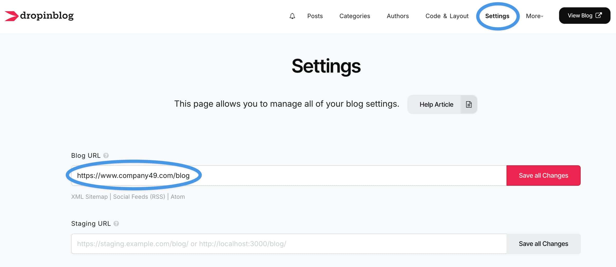 Webador blog install step