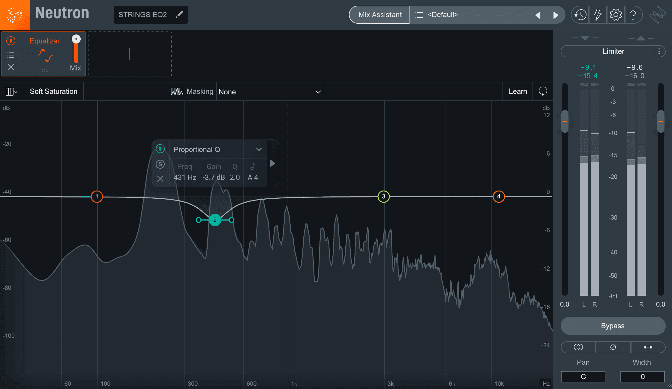 Cutting unwanted frequencies with Neutron