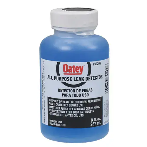 Safety is always priority when working with torches! Apply this fluid every time you change your torch, hook up a new tank or torch, or simply when you want to check for any leaks that may have formed in any of the connections. Should a leak be present. the liquid will bubble within seconds of application alerting you of a leak. Contains 8 fl. oz.