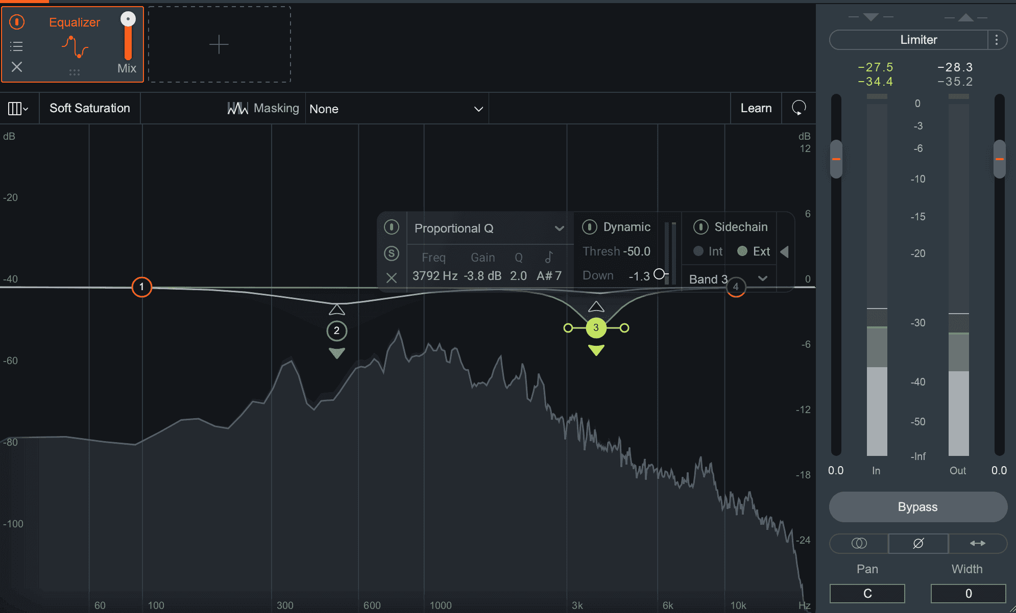 Dynamic EQ nodes in Neutron 3’s Equalizer module