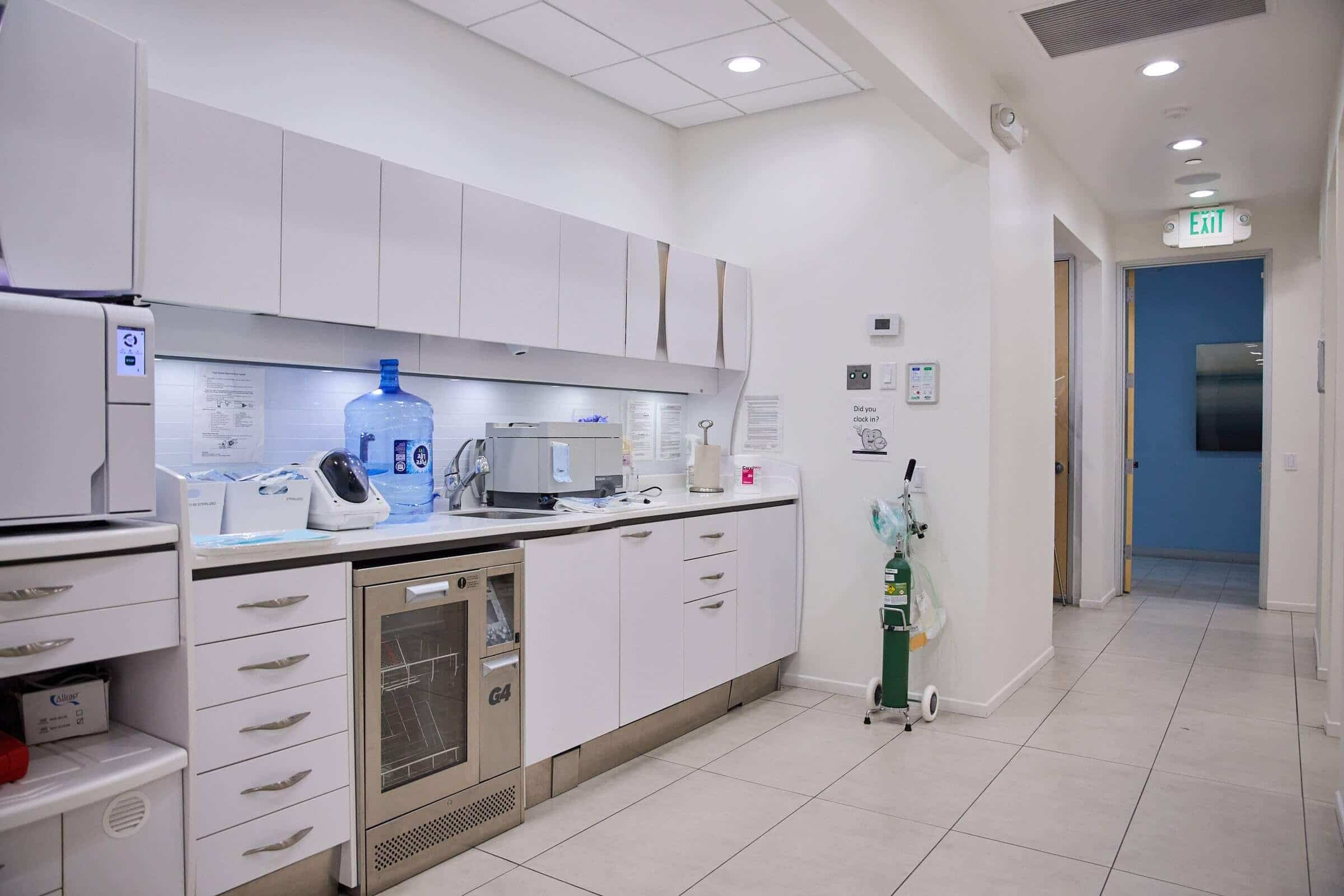 A view of a dental clinic