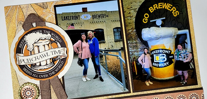Hops and Barley Remix Layouts for brew-tiful memories.